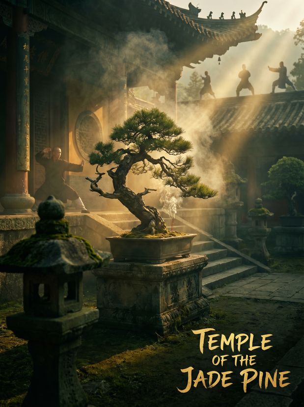 抖音风植物视频-百年古松盆景艺术